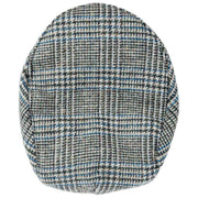 Dents Stanwick Tweed Flat Cap - Blue