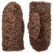 Dents Teddy Fleece Mittens - Chocolate Brown