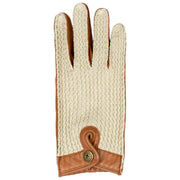Dents The Suited Racer Hatcher Leather Driving Gloves - Cognac Tan