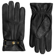 Dents Whitchurch Deerskin Leather Gloves - Black