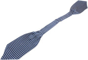 Knightsbridge Neckwear Polka Dot Silk Cravat - Blue/White