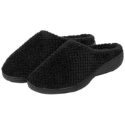 isotoner-popcorn-terry-mule-slippers---black-34523086