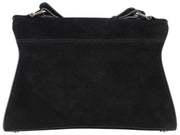Vivienne Westwood Bianca Suede Leather Small Shoulder Bag  - Black
