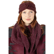 dents-feather-yarn-knitted-snood---damson-burgundy-34492459