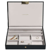 stackers-classic-set-of-4-jewellery-box---black-raffia-34944359