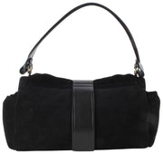 Vivienne Westwood Hazel Treasure Suede Leather XL Handbag - Black