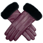 dents-cassie-contrast-stitching-leather-gloves---damson-burgundyblack-34479446