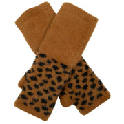 dents-spotted-feather-yarn-knitted-wrist-warmers---tan-beige-34478259