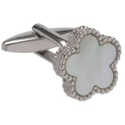 david-van-hagen-mother-of-pearl-flower-cufflinks---whitesilver-34497191