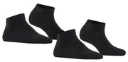 Falke Happy 2-Pack Sneaker Socks - Black