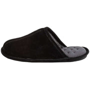 isotoner-real-suede-mule-slippers---black-34523274