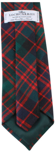 Locharron of Scotland Reiver MacArthur Clan Modern Tartan Tie - Dark Green/Navy/Red