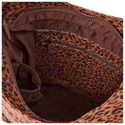 Roka Hoxton Large Cotton Canvas Shoulder Bag - Mini Leopard Brown
