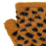 dents-spotted-feather-yarn-knitted-wrist-warmers---tan-beige-34478264