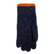 dents-argyle-marl-yarn-knitted-gloves---navypumpkin-orange-34478128