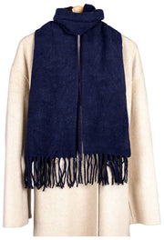 Dents Embellished Sparkle Scarf - Navy