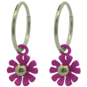 ti2-titanium-ten-petal-flower-charm-hoop-earrings---pink-34437807