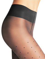 Falke Dot Vitalize 20 Denier Tights - Black