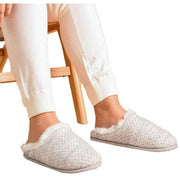 isotoner-sparkle-knit-swept-back-mule-slippers---light-grey-34523169