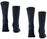 Falke Happy 2 Pack Socks - Dark Navy