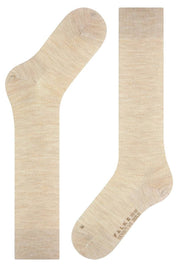 Falke Sensitive Berlin Knee High Socks - Linen Mel Cream