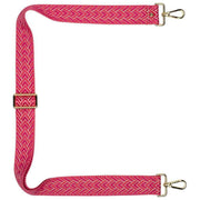 Elie Beaumont Bag Strap - Cerise Herringbone Pink