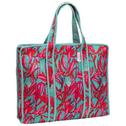 Elie Beaumont Serendipity Velvet Tote Bag - Coral Lily Pink