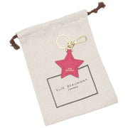 Elie Beaumont Star Keyring - Berry Pink