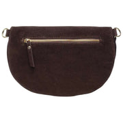 Elie Beaumont Suede Large Sling Bag - Chocolate Brown