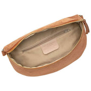 Elie Beaumont Suede Large Sling Bag - Tan