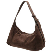 Elie Beaumont Suede Slouch Bag - Chocolate Brown