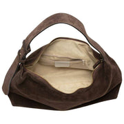 Elie Beaumont Suede Slouch Bag - Chocolate Brown
