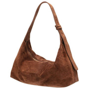 Elie Beaumont Suede Slouch Bag - Mid Brown