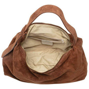 Elie Beaumont Suede Slouch Bag - Mid Brown