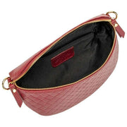 Elie Beaumont Woven Sling Bag - Oxblood Red