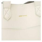 Every Other Front Pocket Soft Tote Bag - Off-White