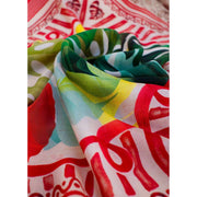 powder-exotic-leaves-silk-square-scarf---redbeigegreen-35503455