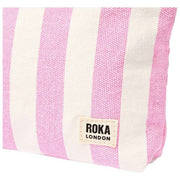roka-maida-vale-medium-cotton-canvas-pouch---sherbet-multi-stripe-pinkwhite-35904727