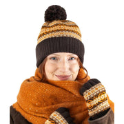 dents-jacquard-fair-isle-knitted-bobble-hat---chocolate-brown-34492477