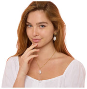 Pearls of the Orient Keishi Large Pearl Pendant Necklace - Gold/White