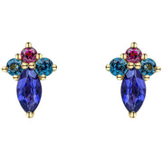 elements-gold-barcelona-9ct-gold-cluster-stud-earrings---goldbluepink-35460886