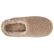 isotoner-borg-swept-back-mule-slippers---mink-beige-34523155