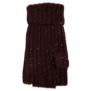 dents-ribbed-knit-fingerless-gloves---burgundy-34478212