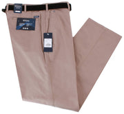 BRUHL Montana Nanotec Gabardine Stretch Chinos - Dark Beige
