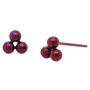 ti2-titanium-small-triple-bead-stud-earrings---brown-34437696