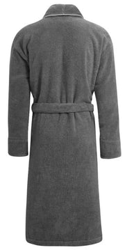 Bown of London Europa Towelling Dressing Gown - Grey