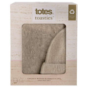 totes-toasties-chunky-woven-blanket-scarf-and-hat-set---oat-creamgrey-34518246
