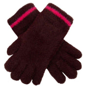 dents-feather-yarn-knitted-gloves---burgundypink-34478280