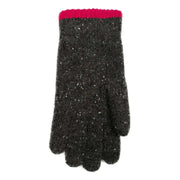 dents-argyle-marl-yarn-knitted-gloves---charcoalfuchsia-pink-34478100