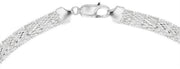 KJ Beckett Chevron V Shaped Necklace - Silver